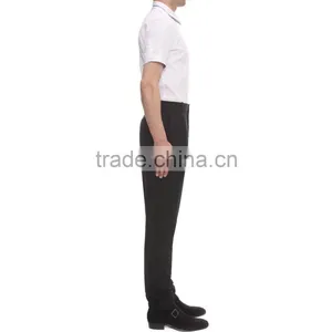 2015 KAIYA Double Collar Contrast Stripe Fancy Short Sleeve Button Front Dress Shirt Bank Office Wearing thumbnail-2