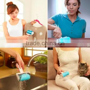 Super Sticky! Washable Dust Lint Roller Fluff Pet Hair Dust Remover Lint Sticking Dusting Roller With Cover Hot Sale thumbnail-3