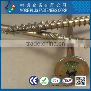 Taiwan Round Washer Head Torx Drive Serration Shank One Thread Notch Type-17 Point ZYCR3+ Timber Screw thumbnail-2