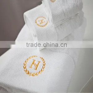 Wholesale Plain White Sateen Customized Bath Towels Pakistan 100% Cotton Luxury thumbnail-2