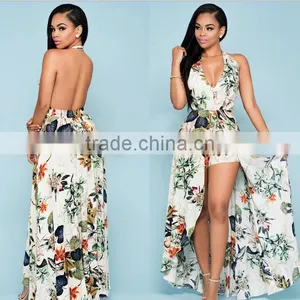 Onen 2017 Ladies Fashion Dresses With Pictures Women Printed Chiffon Dresses thumbnail-5