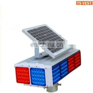 China Supplier Customized Security And Protection Roadway Safety Solar Powered Warning Signal LED Traffic Light Sale thumbnail-1
