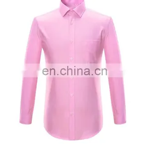 100% Cotton Long Sleeve Casual Shirt for Men/ Customized Slim Fit Dress Shirt thumbnail-2