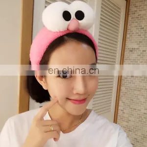Cute Korean Style New Headband Big Eye Fleece Female Beauty Makeup Hair Headband thumbnail-1