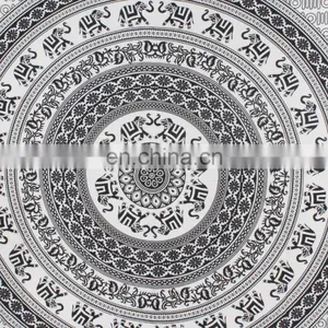 Indian Mandala Hippie Wall Hanging, Indian Bohemian Tapestry, Gypsy Bed Cover, Wall Hanging,Queen Bed Sheet thumbnail-3