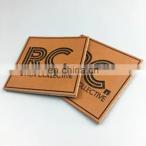Factory Provide Pu/Genuine Leather Garment Patchs Fashion/ Leather Clothing Label for Garment thumbnail-5