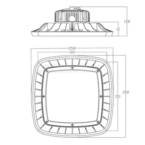 LED High Bay Housing MLT-HBH-DS-II thumbnail-3