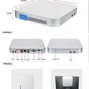 Cheap Mini pc Case Slim Case i5 5200U With WiFi Momory Mini Computer Win 7/8/10 for Hotel School thumbnail-5