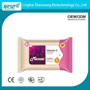 OEM Biodegradable Organic Private Label Makeup Remover Wipes Sensitive Skin With Vitamin E thumbnail-1