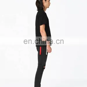 DiZNEW Custom Mens Logo 100% Cotton Plain T-shirt Embroidered Hot Sale Made In China thumbnail-5