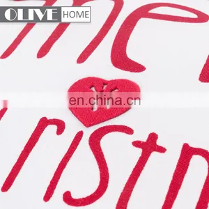 Custom Newest Design Printed Merry Christmas Theme Applique Work Cushion Cover thumbnail-3