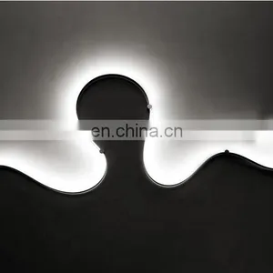 Nordic Newest Creative Aluminum LED Curve Wall Lamp Wall Sconce Snake Modern Wall Light for Home thumbnail-3