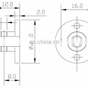 ChiHai Motor High Hardness Metal Threaded Hole Flange Coupling Rigid Flange Coupling Motor Guide Shaft Axis DIY Model thumbnail-4