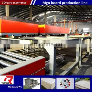 2016 Hpl Laminate Mgo Board Melamine Coated Mgo Board Making Machine Production Line thumbnail-1