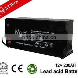 Absorbed Mat Glass VRLA Solar Battery 12V 200AH thumbnail-1