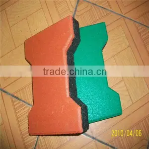 Rubber Tile Rubber Mat Rubber Brick thumbnail-1