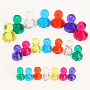 Transparent Colorful Plastic Magnetic Push Pins NdFeB Magnet thumbnail-1