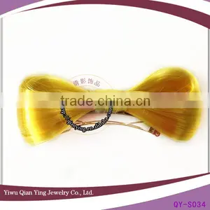 Yellow Fashion Girls Hair Bow Accessory thumbnail-1