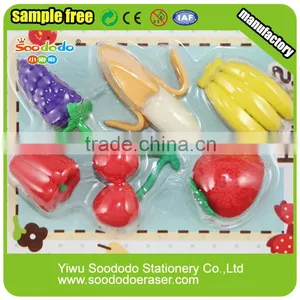 3D Magic Pineapple Rubber Puzzle Eraser Set thumbnail-1