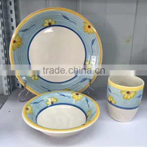Hand Painted Fruit Plate, Hand Painted Soup Plate, Hand Painted Dinner Set thumbnail-1
