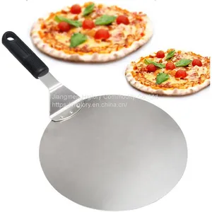 Factory Stainless Steel 430 Pizza Tools PP ABS Handle Pizza Plate 10/12 Inch Pizza Peel for Baking thumbnail-1