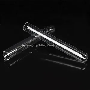 High Purity Quartz Glass Test Tubes for Laboratory Round Bottom Quartz Glass Test Tube thumbnail-1