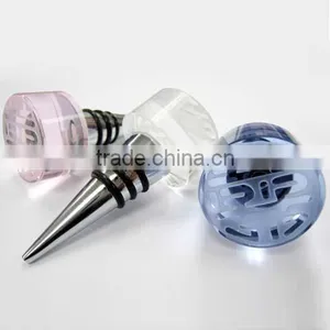 Color Crystal Head Wine Stopper Bottle Stopper Wedding Favors thumbnail-1