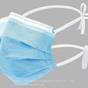 3 Ply Type IIR Medical Surgical Mask (Tie-On) CE Marked and Meets the Requirements of EN14683:2019 Type IIR thumbnail-2