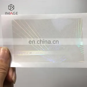 High Brightness ID Card Transparent Hologram Overlay / Secure Holographic Overlay thumbnail-4
