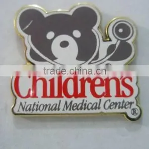 2014 Cute Bear Children's Custom Metal Gift Epola Badges / Imitation Lapel Pins thumbnail-1
