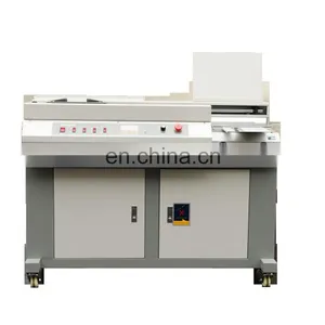 Top Quality Semi-Automatic Hot Glue Book Perfect Binder Binding Machine With Independent Side Glue thumbnail-5