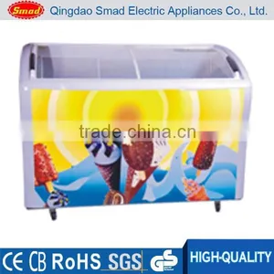 378L Supermarket Use Glass Door Coke Display Chest Fridge Saa thumbnail-2