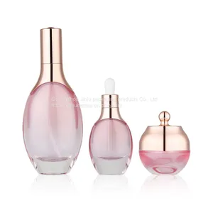 50g High End Cosmetic Glass Bottle 120ml Empty Bottle of Fashionable Skin Care Products thumbnail-5