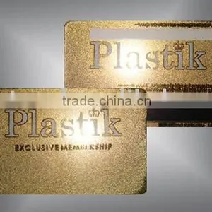 Best Selling Gold Color Metal PVC Card thumbnail-1