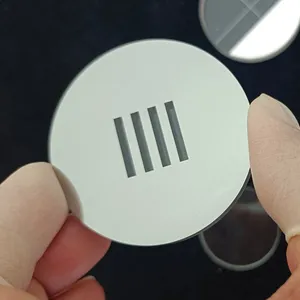 High Quality K9, BK7 Etched Optical Flat Silver Coating Parallel Lines Reticle Lens thumbnail-1