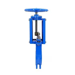 Cast Iron Rising Stem Knife Gate Valve With Electric/Pneumatic Drive thumbnail-1