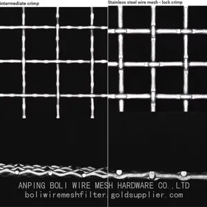 Stainless Steel Crimped Wire Mesh Screen, 316 Construction Steel Mesh Screen Using Crimped Wire Mesh Screen/ ss 304 Ss316 Crimp Wire Mesh thumbnail-2