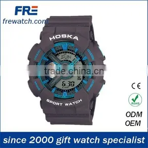 2015 Hot Sales Abs Water Resisting Sports Watch With Multi Time Display Abs Sport Watch for Young thumbnail-1