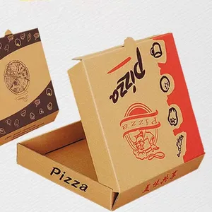 Chinese Manufacturer Supply Custom Boxes Full-Color Printing 10/12/14/16 Inches Pizza Box thumbnail-1
