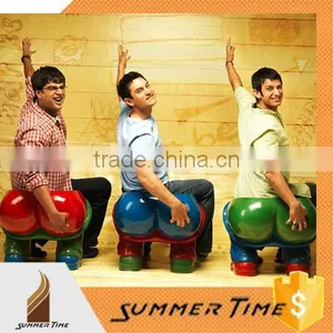 Three Idiots Ass Shaped Public Chair Sculpture thumbnail-1
