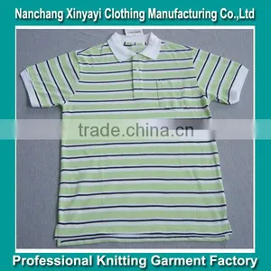 Hot Sell!2013 100% Polyester Men Striped Polo Shirt/mens Polo Collar Striped t Shirt thumbnail-1