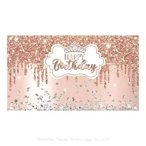 Vinyl Happy New Year Banners - 2025 Celebration Background for Event Decor thumbnail-5