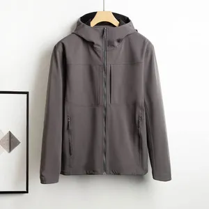 Customized Logo Windbreaker With Double-layer Warm Lining, Breathable and Waterproof Autumn and Winter Raincoat Coating, Windproof S-2XL thumbnail-2