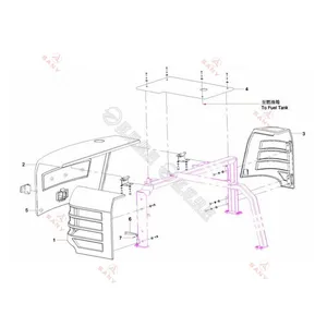 SANY SY60C Parts Diagram Genuine & OEM Excavator Spare Parts Supplier Fast Delivery in 3-7 Days thumbnail-5