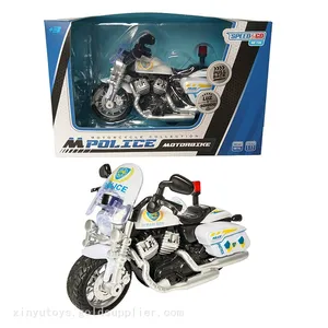 1:12 Scale Harley Diecast Police Motorcycle Sound & Music Vehicle Toys Stimulated Model thumbnail-1