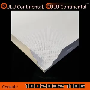 Oulu Aluminum Square Channels With Integrated Wood Grain Grilles and Colorful U-shaped Grooves, Customized by Oulu Integrated Ceiling Manufacturer thumbnail-2