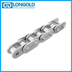 LONGOLD Straight Plate Stainless Steel Conveyor Chains, Series A, Made in China, Complete Models thumbnail-1