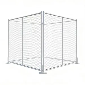 Australian Temporary Metal Fence Panel Mobile Event Construction Australia Temporary Fencing With Base thumbnail-5