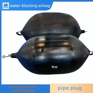 High Elasticity Rubber Water Blocking Airbag Custom Size Inflatable Pipe Plug for Sewer Drainage Pipeline Works thumbnail-2
