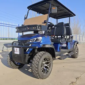 Newly Designed Four - Seat Electric Golf Carts and Scenic Area Sightseeing Vehicles, Customizable. Manufacturer for Export Trade. thumbnail-4